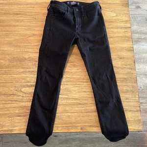 Hollister mid-rise super skinny black jeans